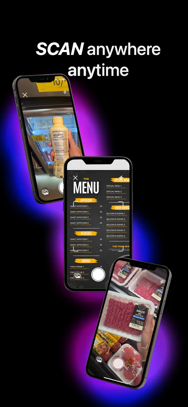 GymBro Health, originally Brotein, App Store screenshot showing nutrition scanning.
